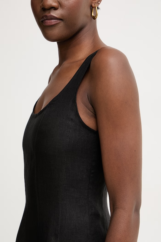 Marella платье из льна Emme by Marella 2615221152200 чёрный