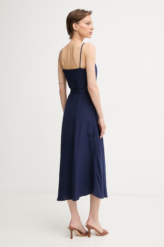 Одяг Marella літня сукня з льоном Emme by Marella 2615221162200 темно-синій