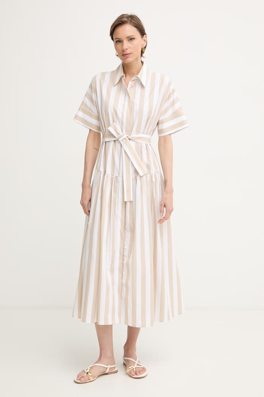 Marella платье-рубашка из хлопка Emme by Marella бежевый 2615221172200