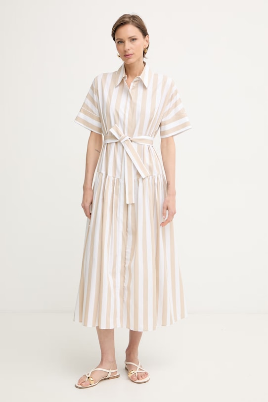 Marella платье-рубашка из хлопка Emme by Marella бежевый 2615221172200