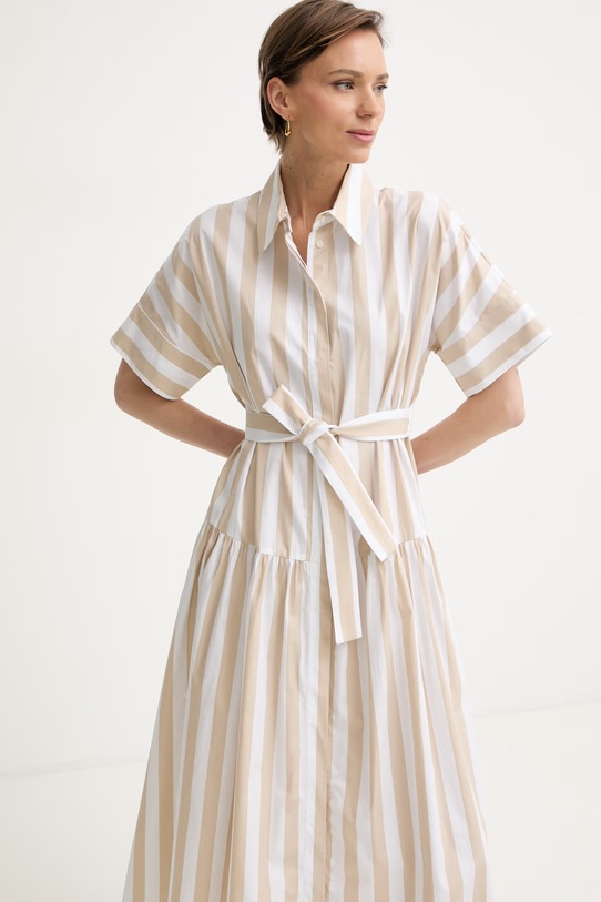 Marella платье-рубашка из хлопка Emme by Marella бежевый 2615221172200