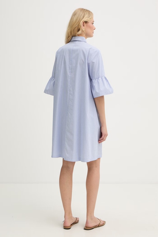 Odzież Marella sukienka babydoll bawełniana Emme by Marella 2615221192200 niebieski