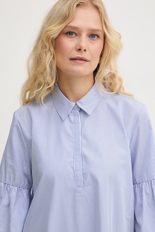 Marella Babydoll šaty bavlněné Emme by Marella modrá 2615221192200