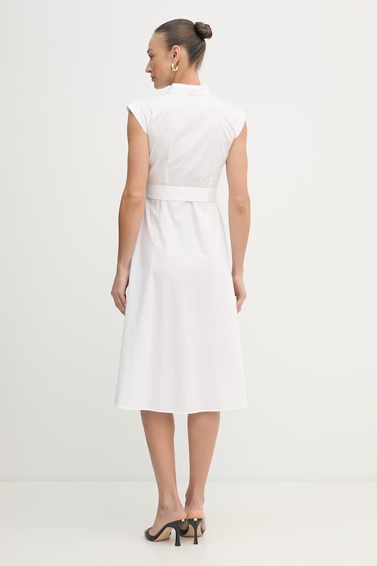 Odzież Marella sukienka koszulowa bawełniana Emme by Marella 2615221202200 biały