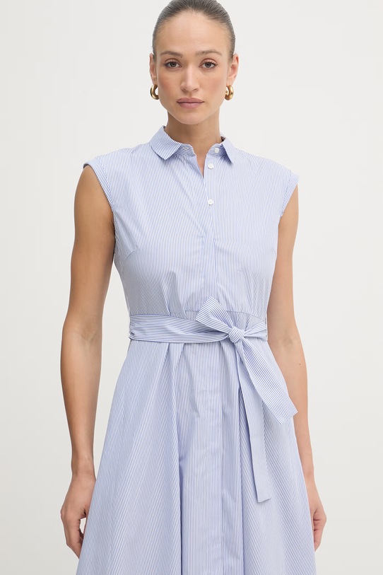 Marella sukienka koszulowa bawełniana Emme by Marella niebieski 2615221202200