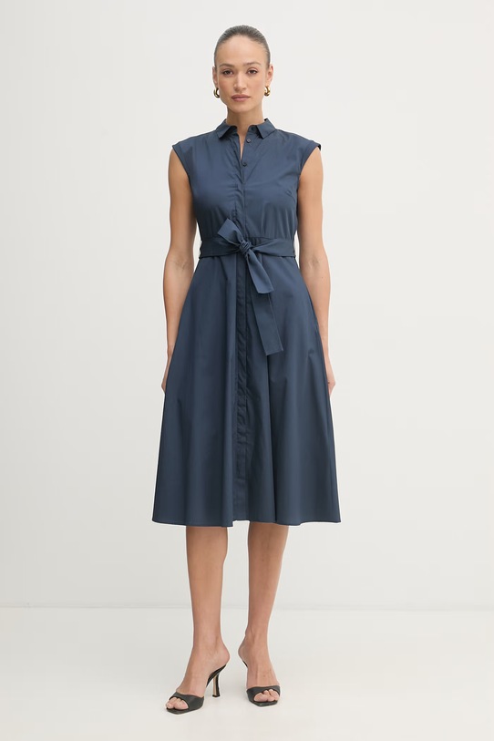 Marella sukienka koszulowa bawełniana Emme by Marella granatowy 2615221202200
