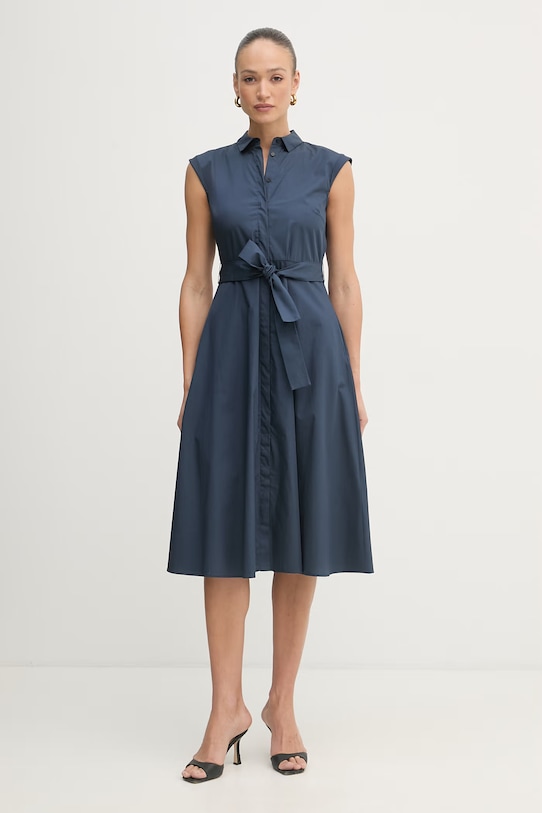 Marella bavlnené košeľové šaty Emme by Marella tmavomodrá 2615221202200
