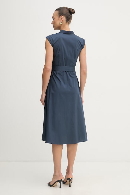 Odzież Marella sukienka koszulowa bawełniana Emme by Marella 2615221202200 granatowy