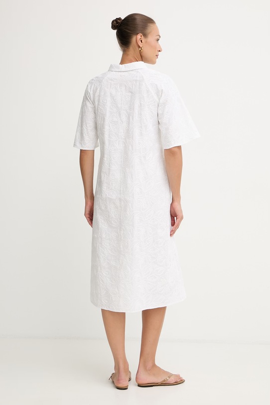 Одяг Marella літня сукня з додаванням льону Emme by Marella 2615221222200 білий