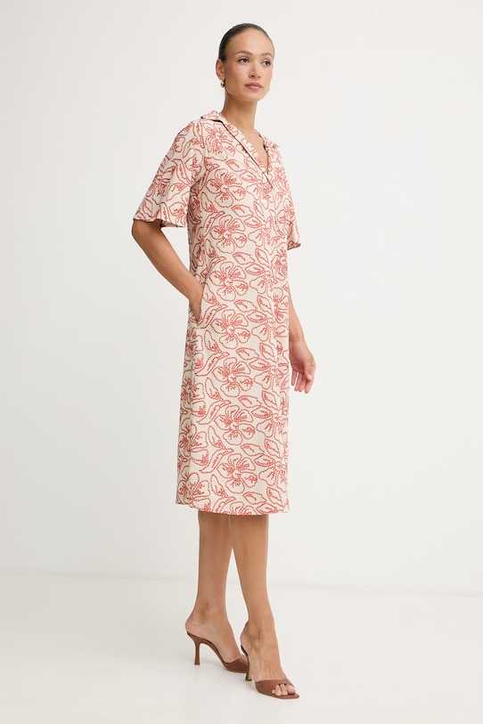 Marella літня сукня з додаванням льону Emme by Marella помаранчевий 2615221222200