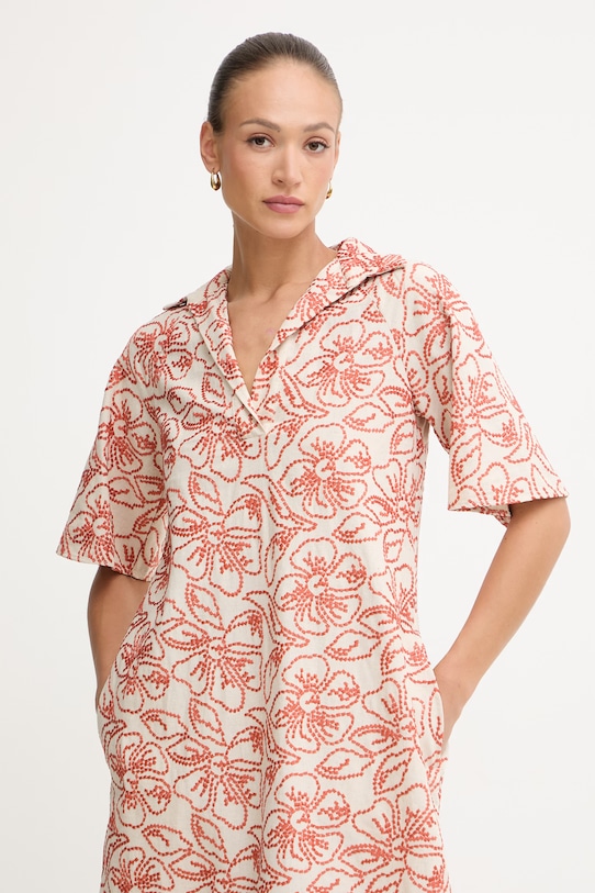 Marella літня сукня з додаванням льону Emme by Marella 2615221222200 помаранчевий