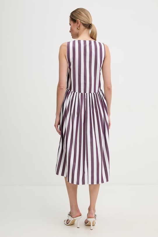 Odzież Marella sukienka babydoll bawełniana Emme by Marella 2615221232200 fioletowy