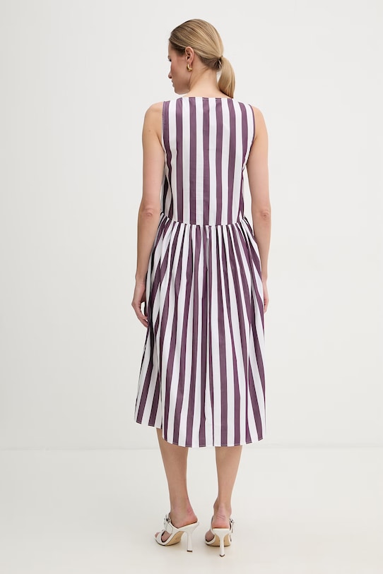 Odzież Marella sukienka babydoll bawełniana Emme by Marella 2615221232200 fioletowy