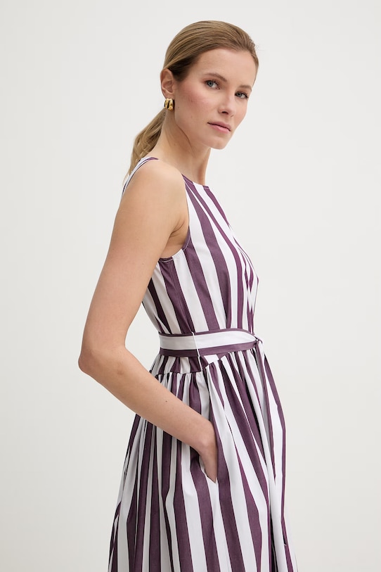 Marella sukienka babydoll bawełniana Emme by Marella fioletowy 2615221232200