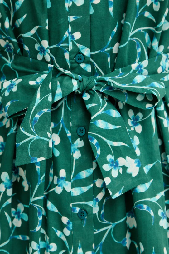 iBlues розкльошена сукня бавовняна APICE 2617221032200 зелений