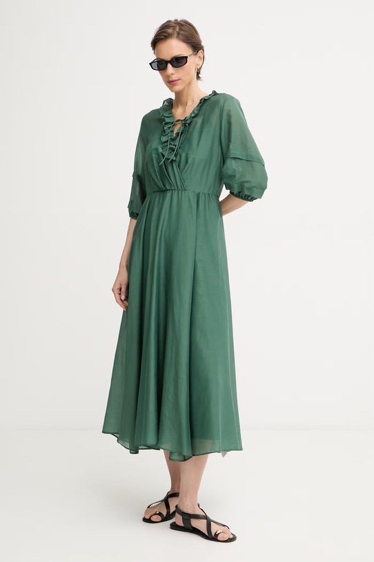 iBlues літня сукня з додаванням шовку RADENTE 2617221112200 зелений SS26