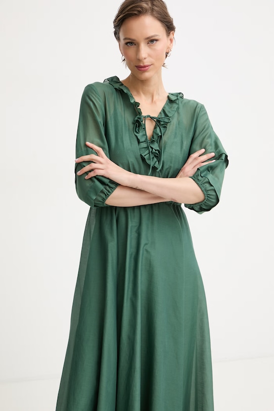 iBlues літня сукня з додаванням шовку RADENTE зелений 2617221112200