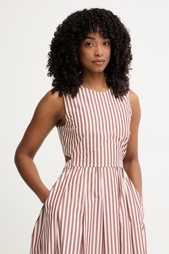 iBlues rochie evazată din bumbac GERGO bej 2617221202200