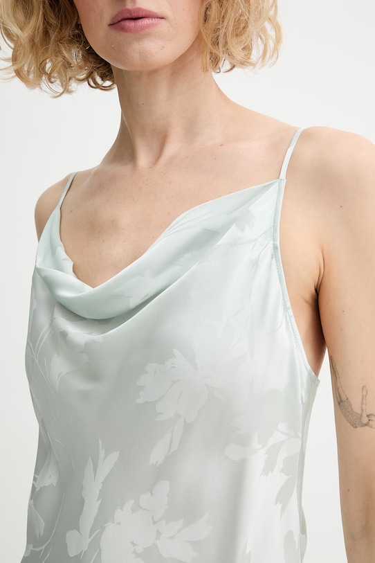 Calvin Klein haljina u stilu donjeg rublja od viskoze LV044F011G zelena