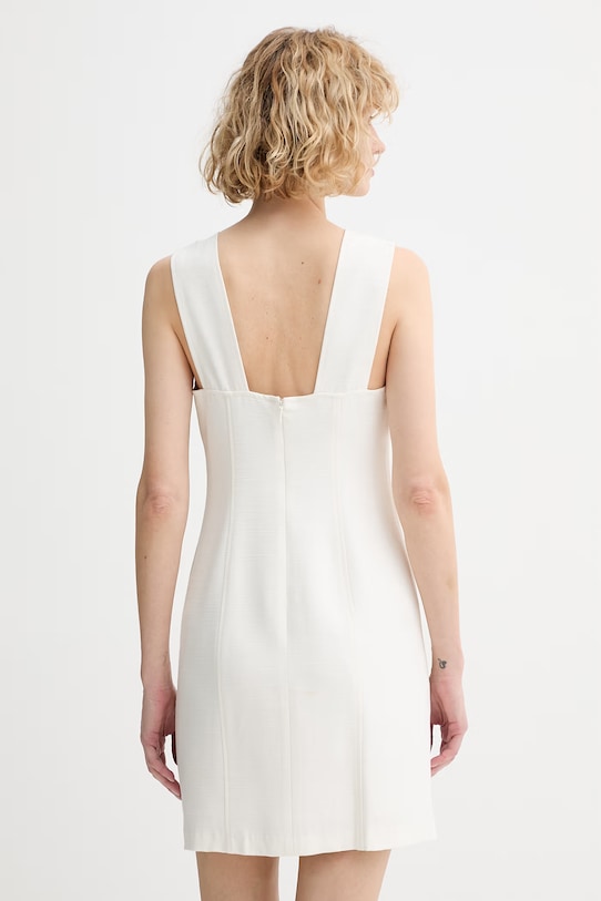 Ρούχα Calvin Klein φόρεμα με βισκόζη LV044F012G μπεζ