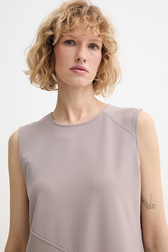 Calvin Klein φόρεμα καφέ LV044F215G