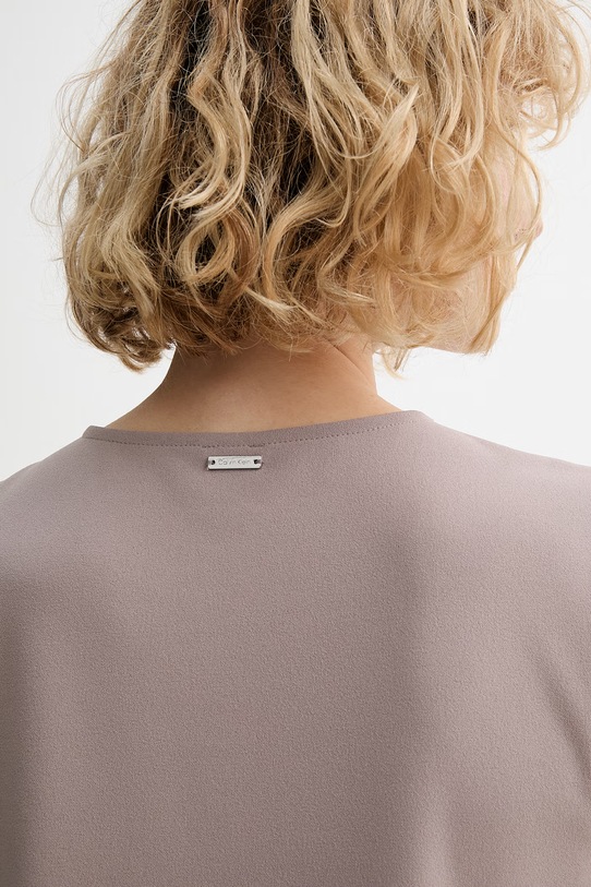 Calvin Klein φόρεμα LV044F215G καφέ