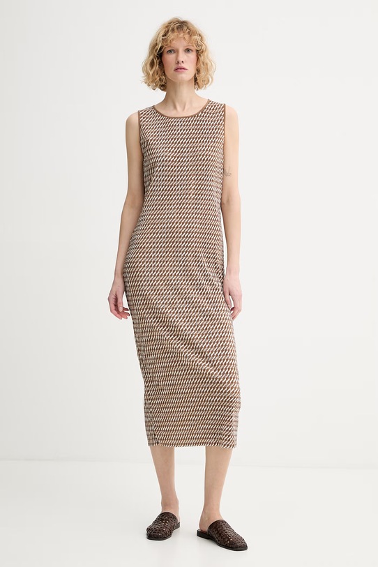 Calvin Klein letné šaty LV044F231G hnedá SS26