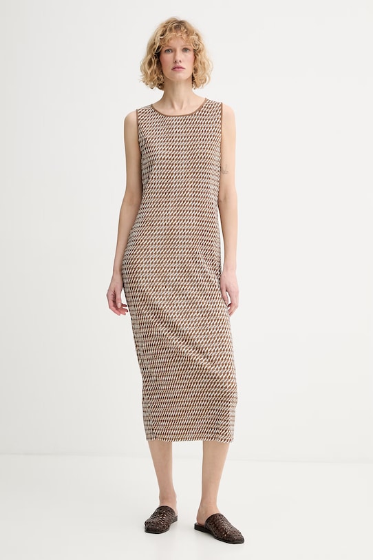 Calvin Klein letné šaty LV044F231G hnedá SS26