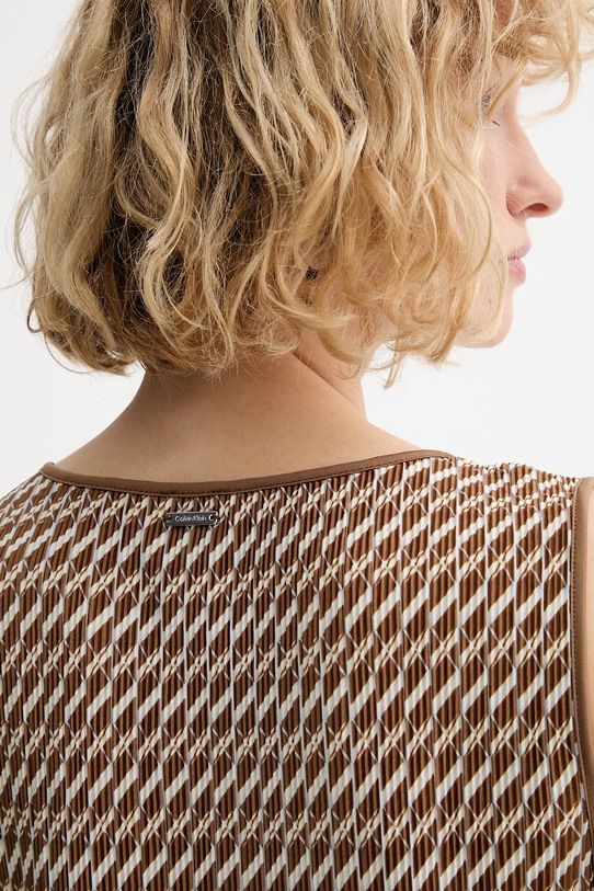 Calvin Klein letné šaty LV044F231G hnedá