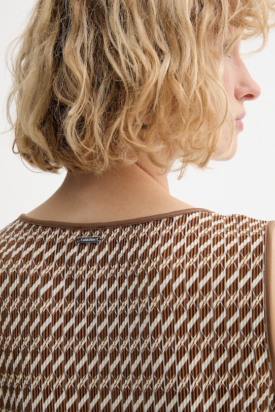 Calvin Klein letné šaty LV044F231G hnedá