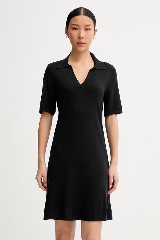 Calvin Klein obleka bombažna črna LV044F326G