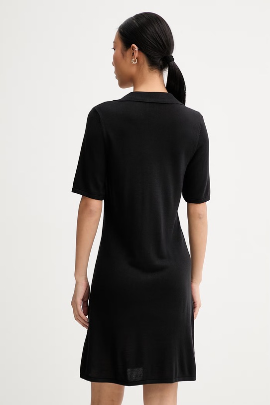 Oblačila Calvin Klein obleka bombažna LV044F326G črna