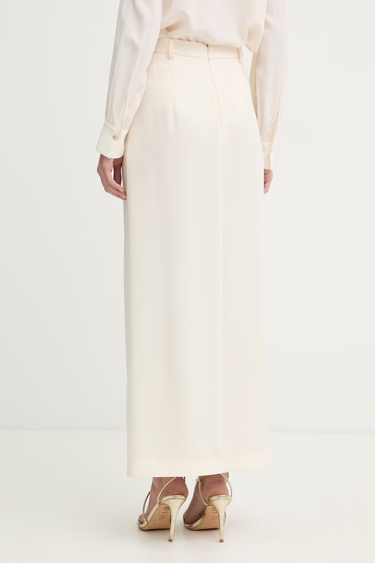 Odzież Simona Corsellini spódnica z rozcięciem P26CPGO00901 beżowy