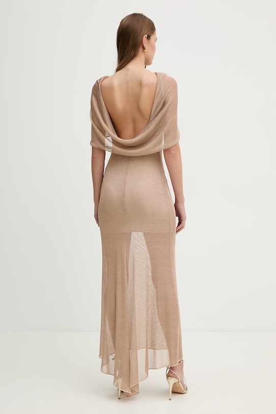 Odzież Simona Corsellini sukienka P26CEAB10101 beżowy