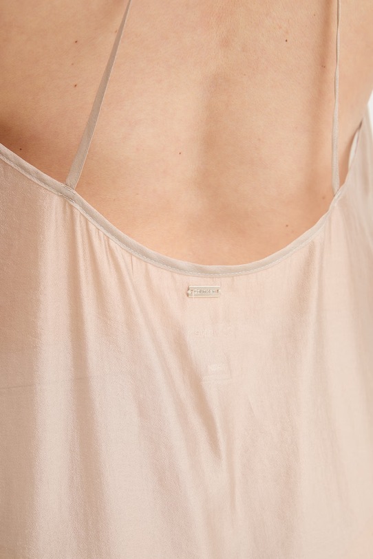 Calvin Klein рокля бельо с вискоза LV00Q61159 бежов