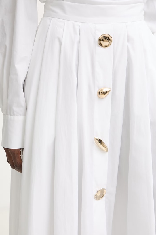 Simona Corsellini spódnica bawełniana biały P26CPGOC0201