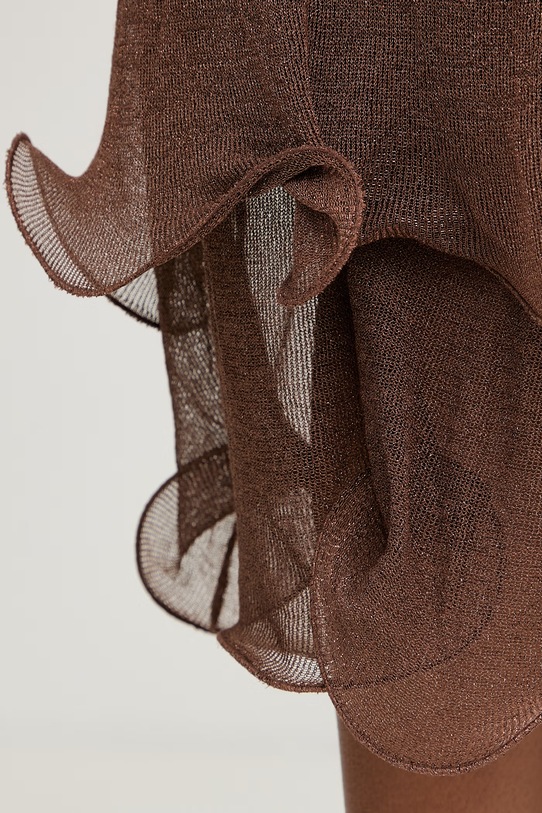 Simona Corsellini рокля от вискоза P26CPABO0601 кафяв