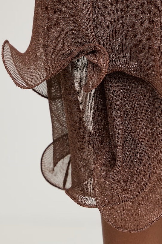 Simona Corsellini рокля от вискоза P26CPABO0601 кафяв