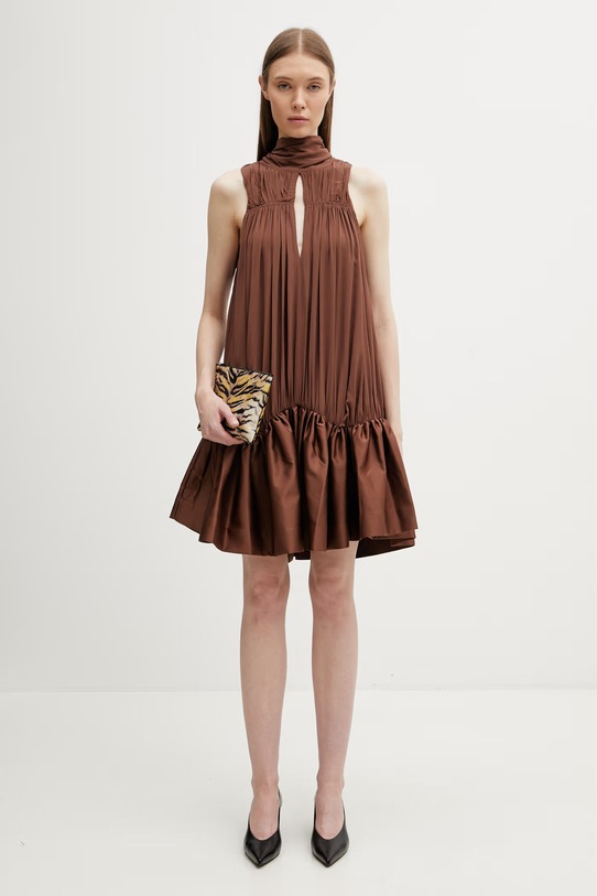 Rotate sukienka gładka z wiskozy 1156092037