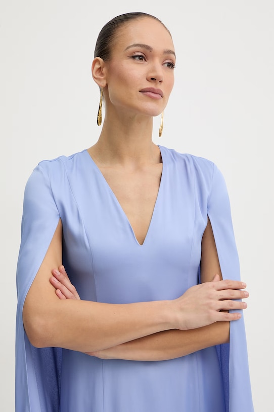 Twinset сукня віскозна блакитний 261TP2370