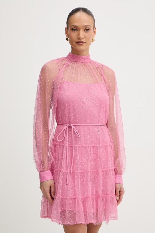 Twinset vestito pizzo rosa 261TP2771