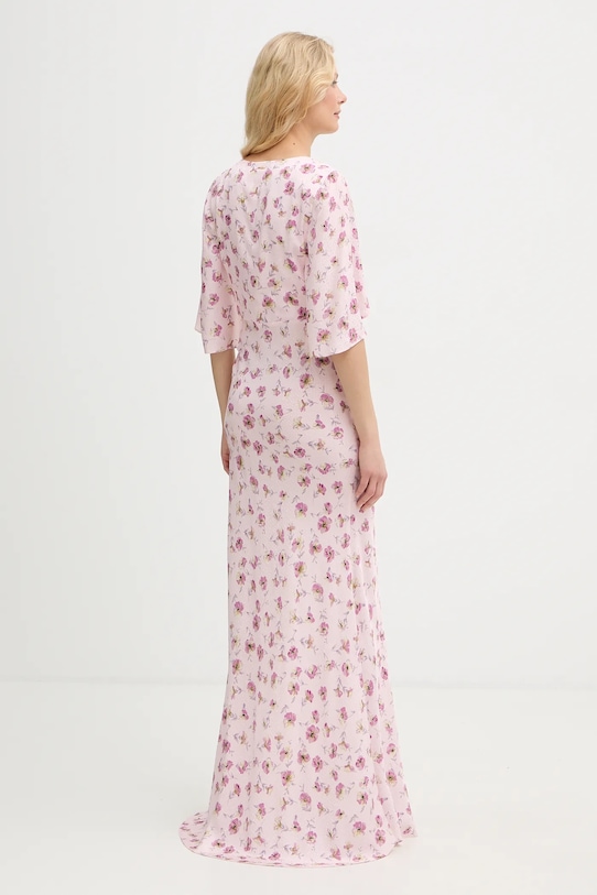 Odzież Twinset sukienka wiskozowa 261TP210A różowy