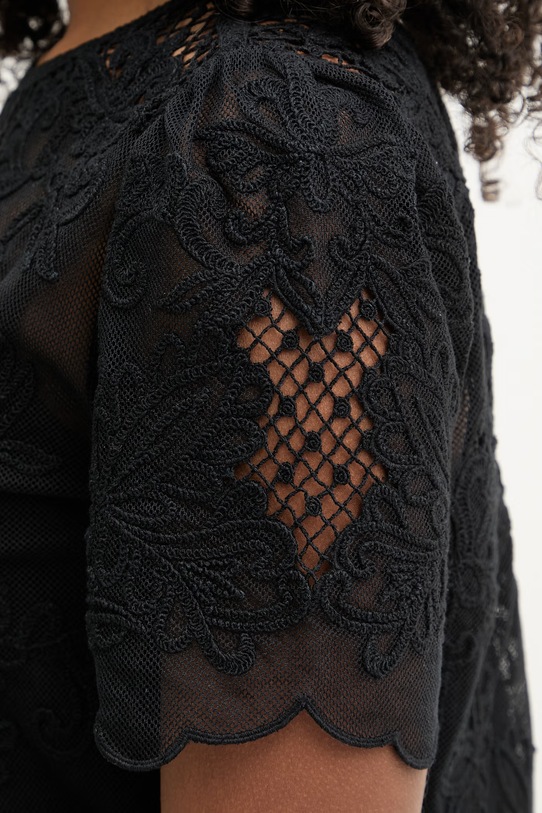 Twinset sukienka z bawełną 261TP2582 czarny