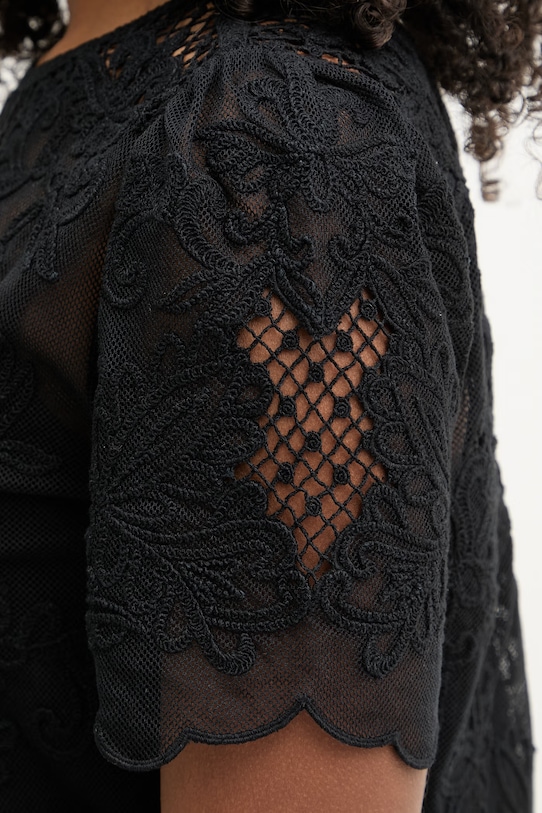 Twinset sukienka z bawełną 261TP2582 czarny