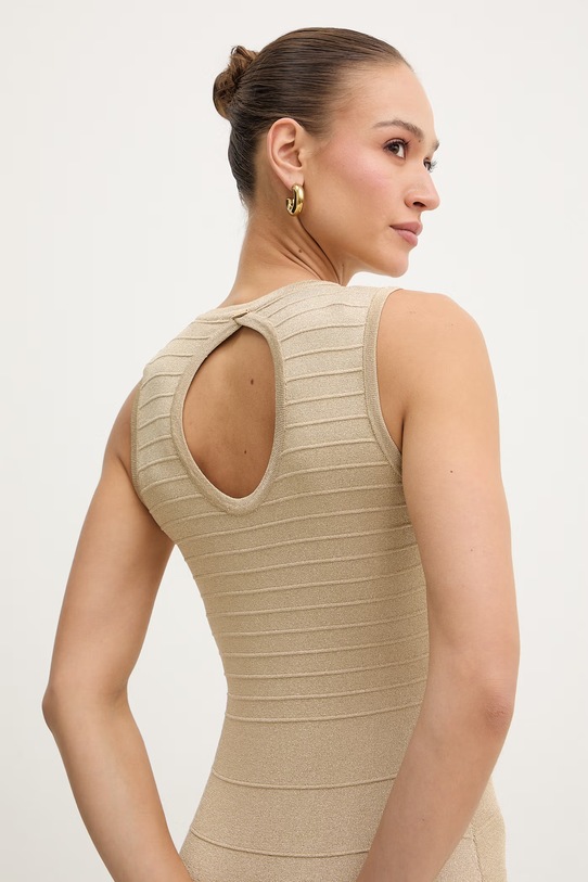 Twinset sukienka złoty 261TP3123