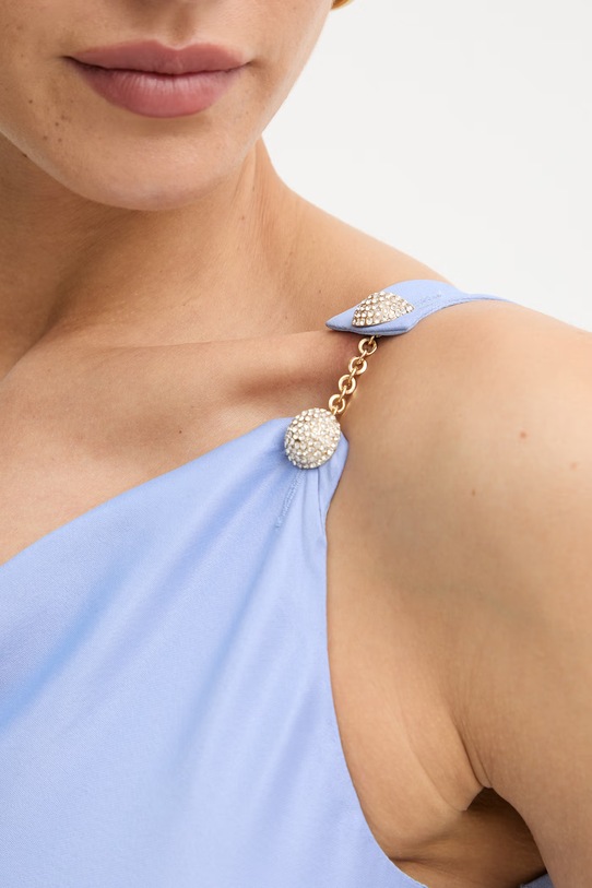 Twinset sukienka wiskozowa 261TP2760 niebieski