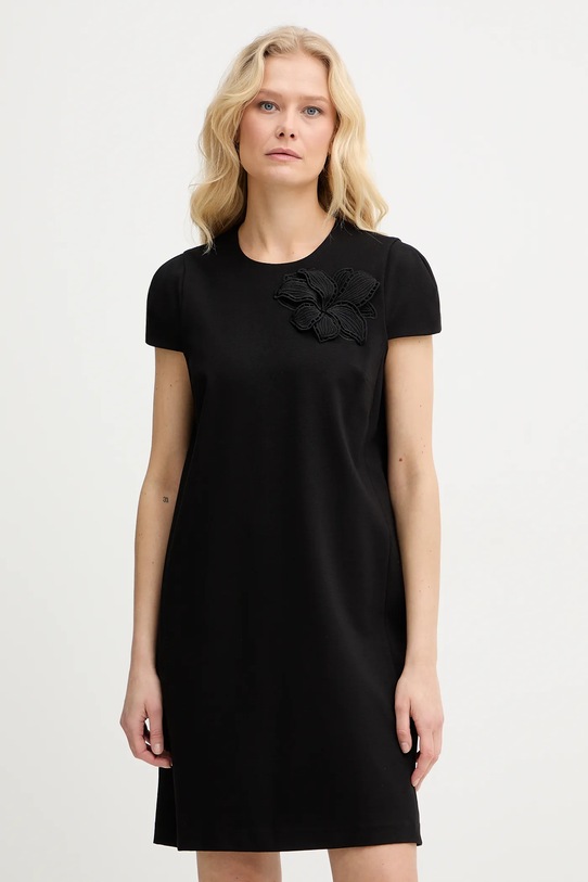 Twinset sukienka z elastanem czarny 261TP2050