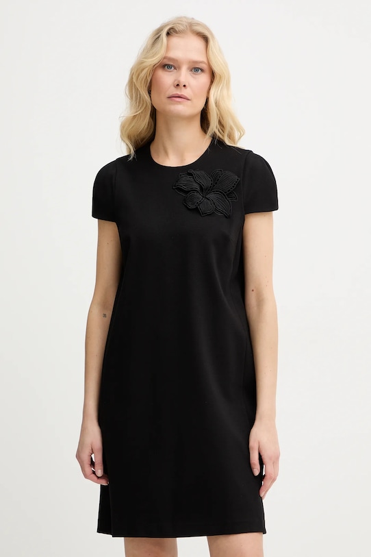 Twinset sukienka z elastanem czarny 261TP2050