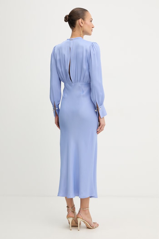 Ρούχα Twinset φόρεμα με βισκόζη 261TP2761 μπλε