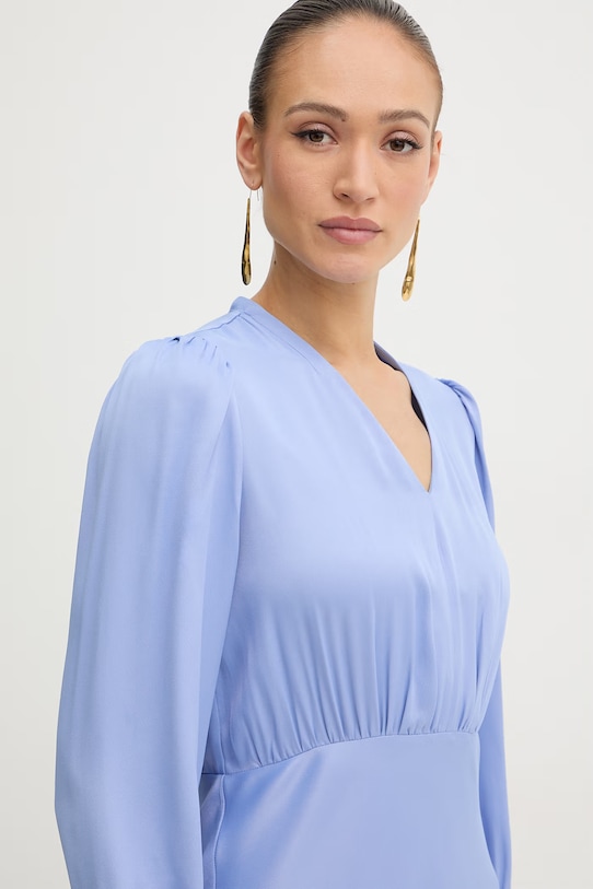 Twinset šaty z viskózy modrá 261TP2761